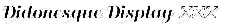Didonesque Display字体转换
